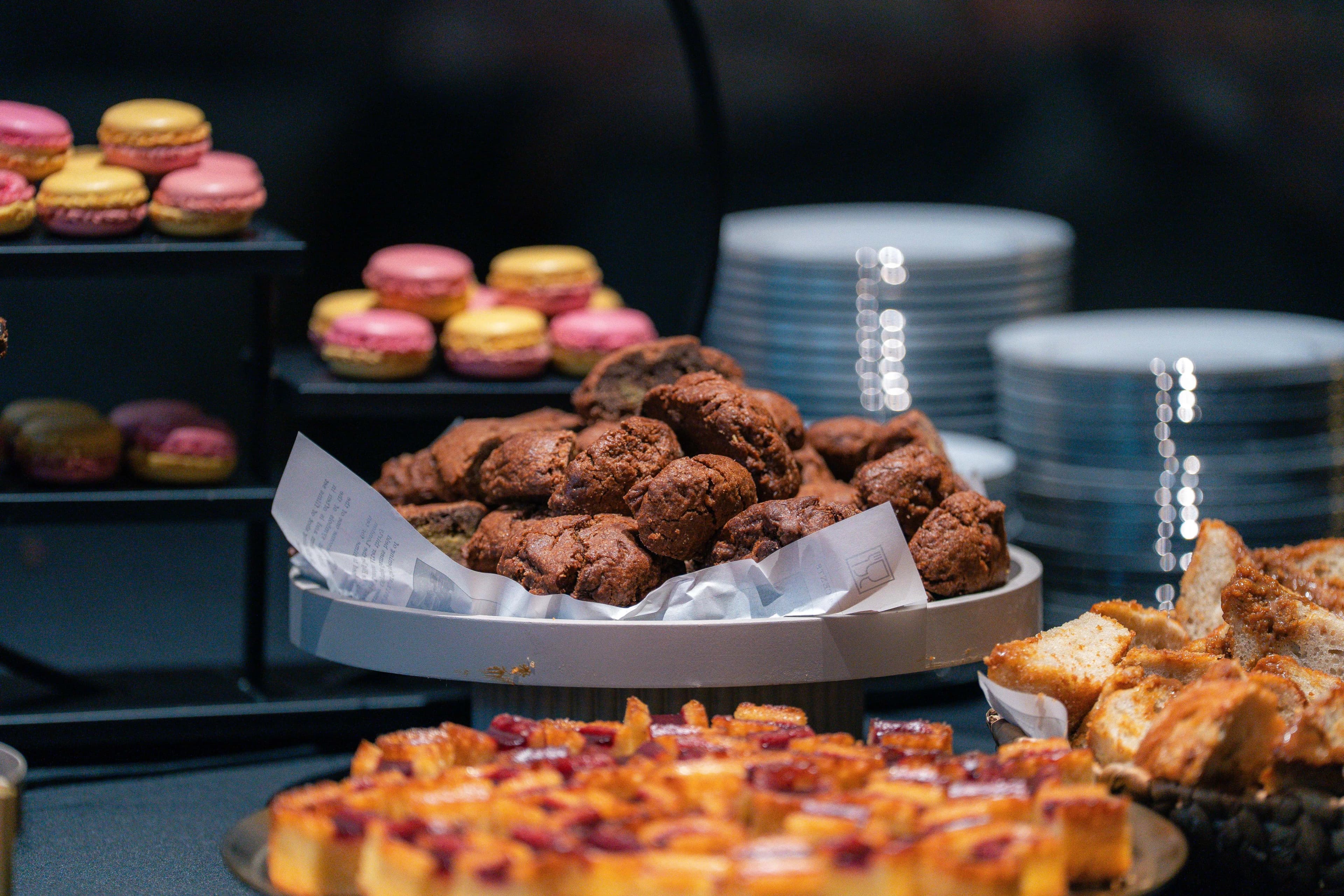 Macarons, cookies en gebak - pauze catering bedrijfsevent