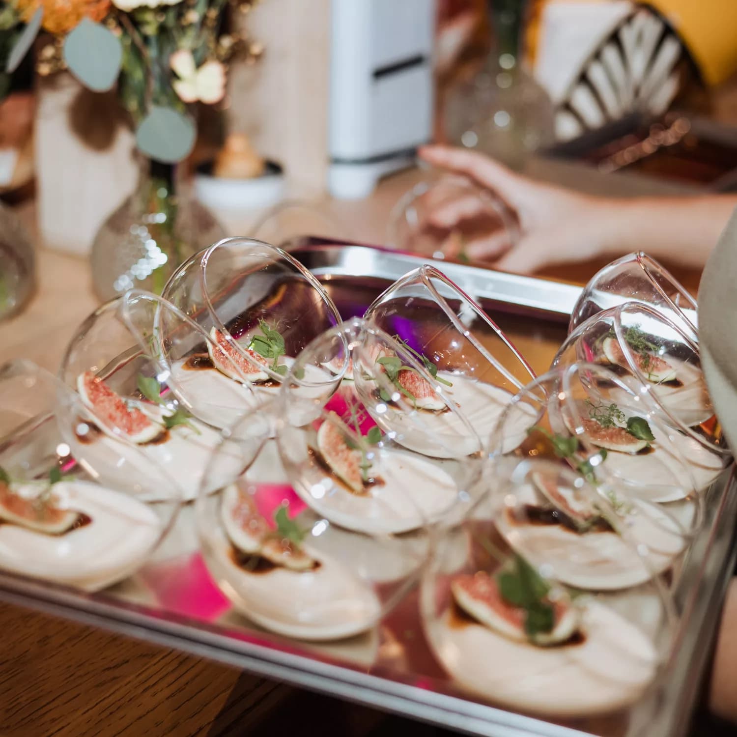 Assortiment hapjes en fingerfood voor receptie