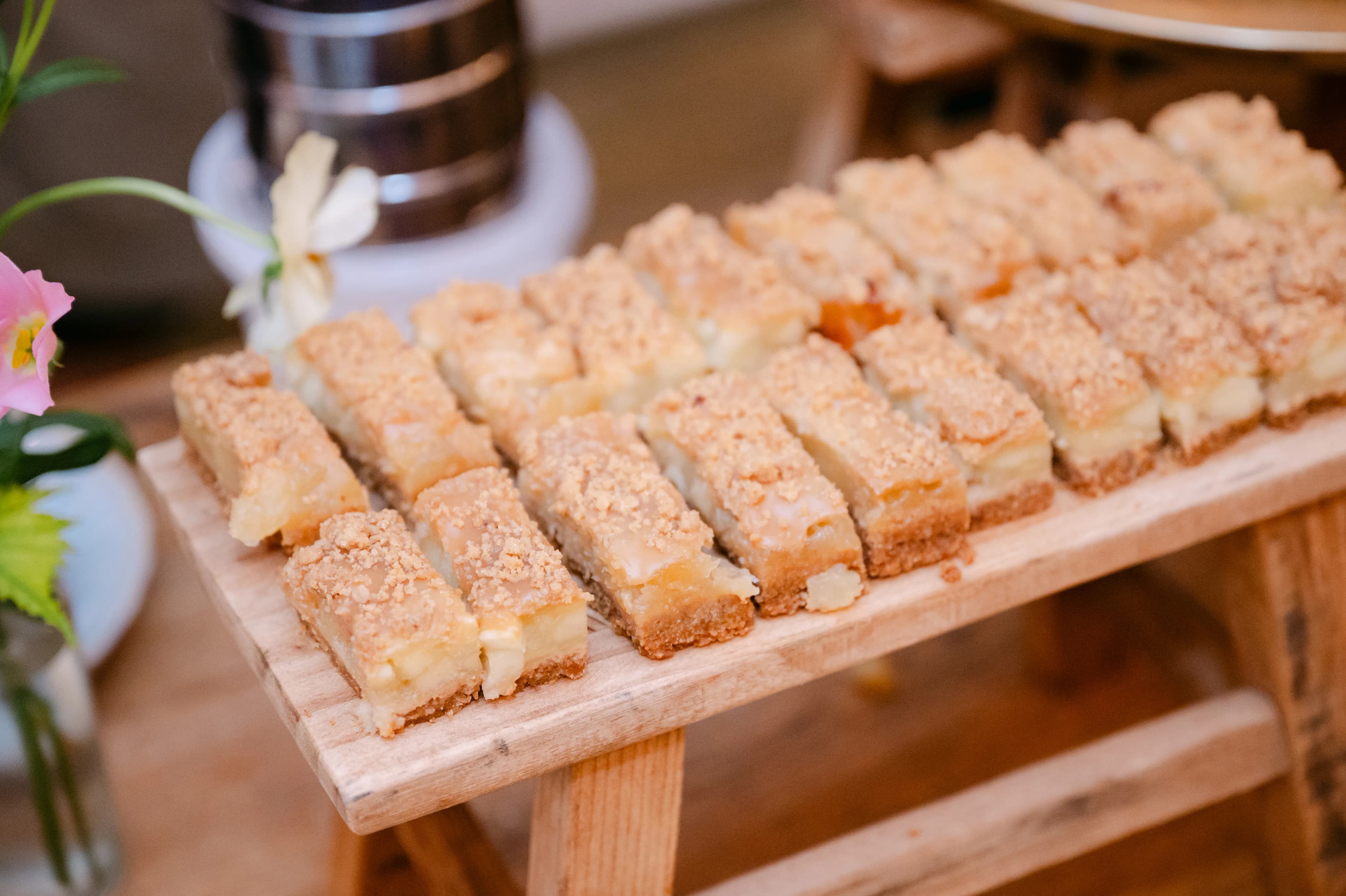 Caramel apple pie repen - vegan gebak trouwfeest