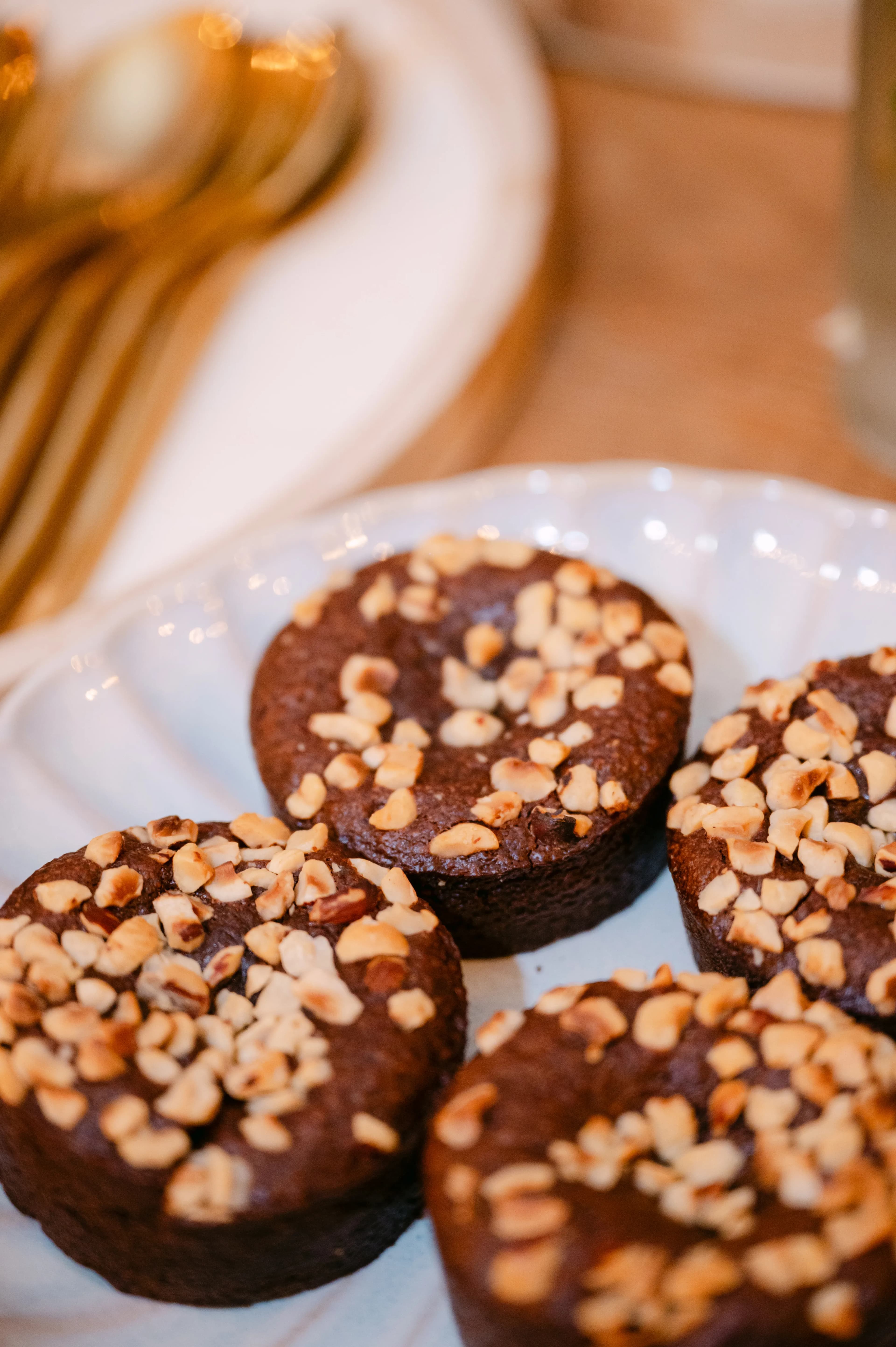 Chocolade brownies met hazelnoot - vegan desserts